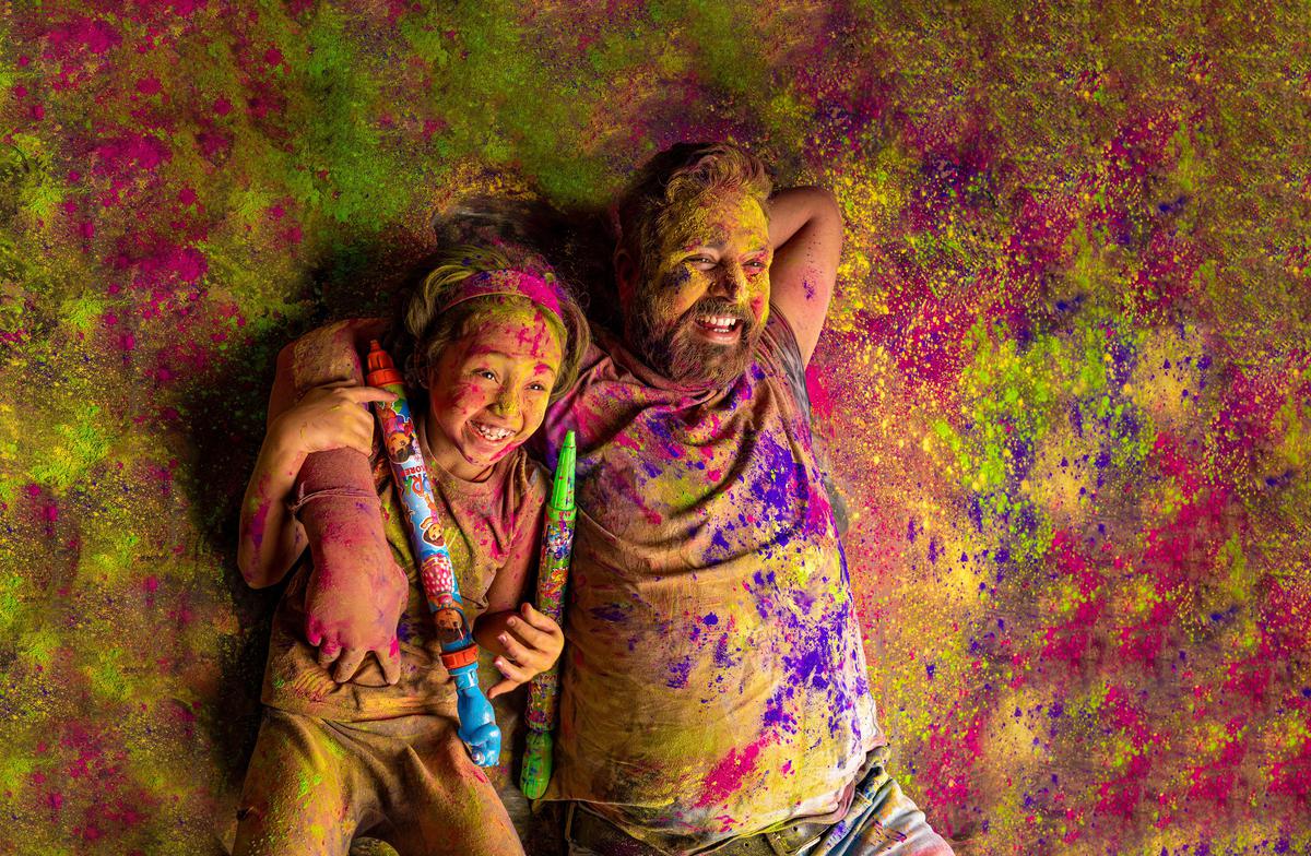 Image of People in nature, Pink etc.
