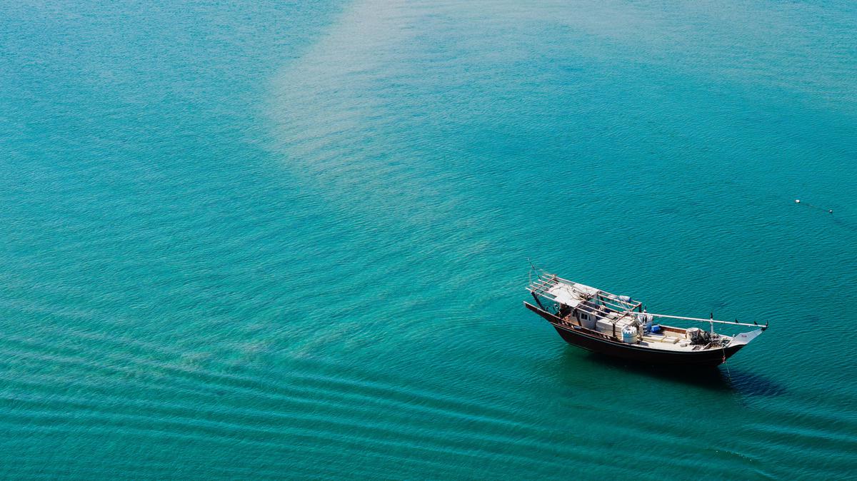 Image of Water transportation, Water, Aqua, Blue, Boat, Turquoise etc.
