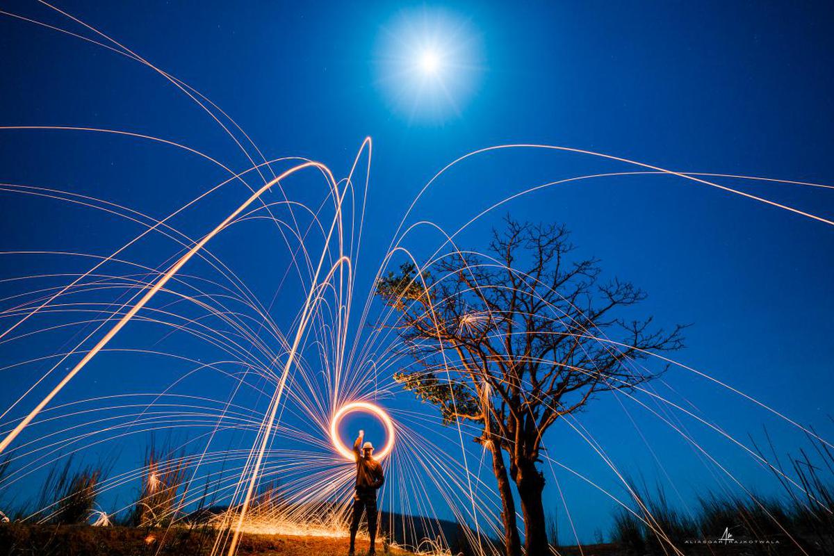Image of Blue, Sky, Street light, Light, Night, Daytime etc.