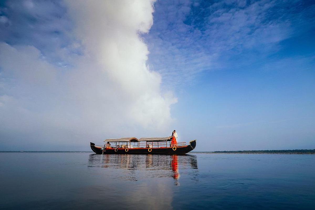 Image of Water transportation, Sky, Reflection, Water, Cloud, Calm etc.