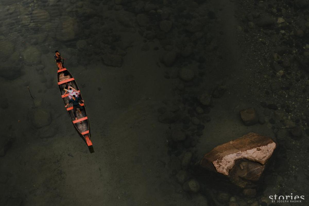 Image of Water, Rock, Romance, Boat etc.