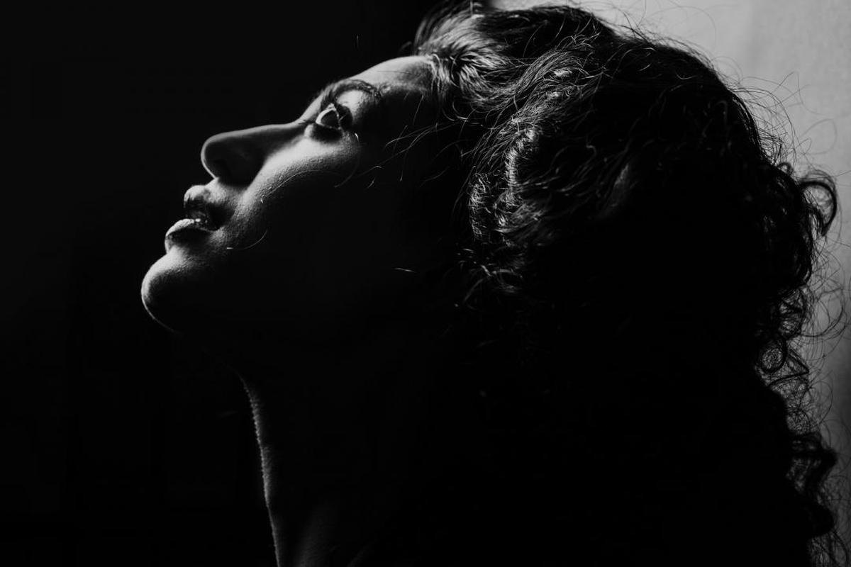 Image of Black, Face, Black-and-white, Darkness, Monochrome photography, Beauty etc.