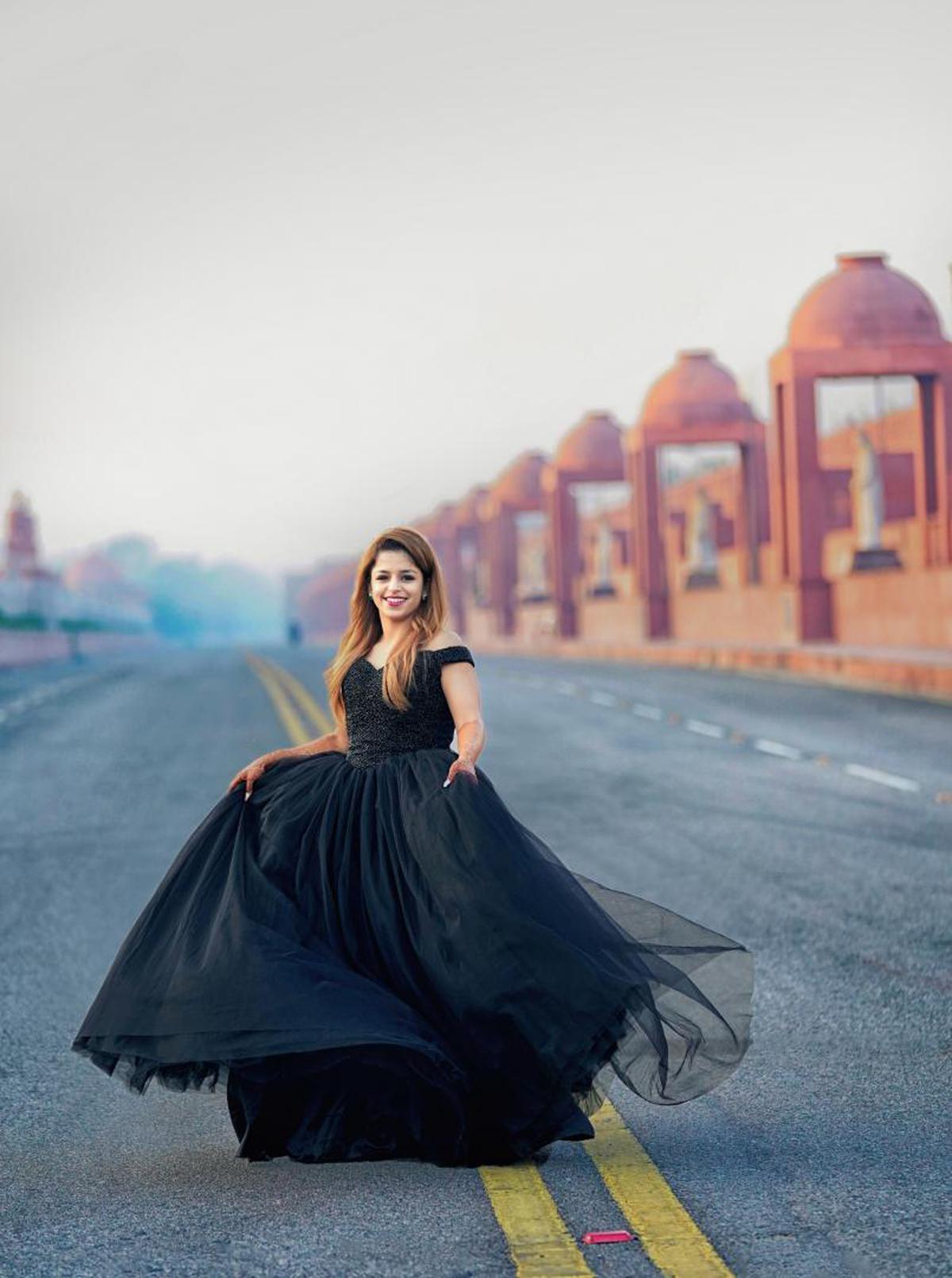 Image of Photograph, Blue, Dress, Beauty, Clothing, Lady etc.