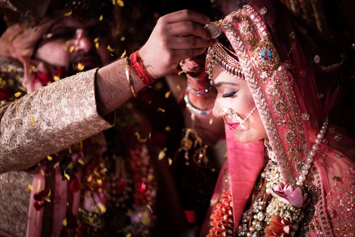 Image of Bride, Ceremony, Tradition, Pink, Marriage etc.