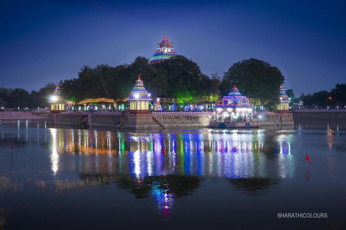 Image of Reflection, Night, Landmark, Water, Light, Sky etc.