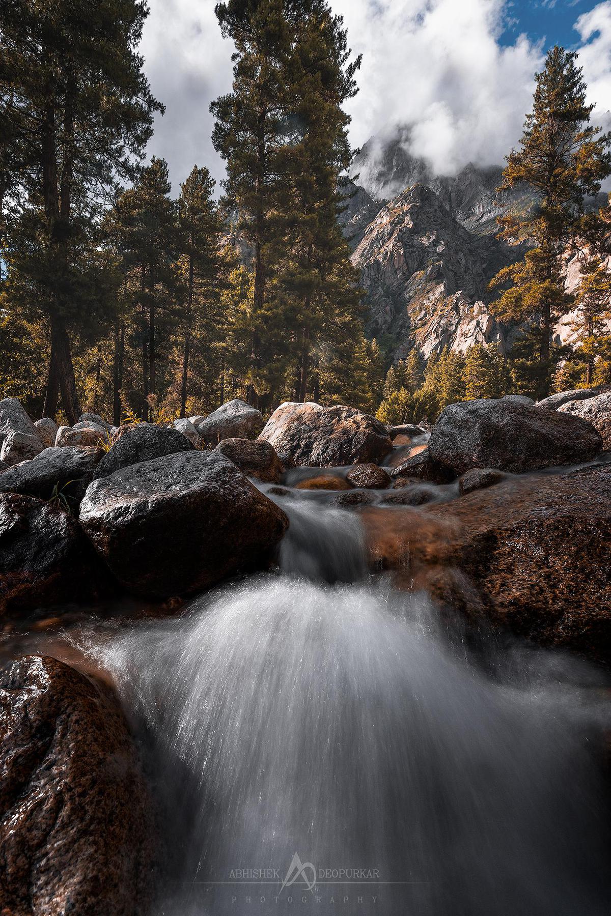 Image of Body of water, Nature, Water, Natural landscape, Waterfall, Stream etc.