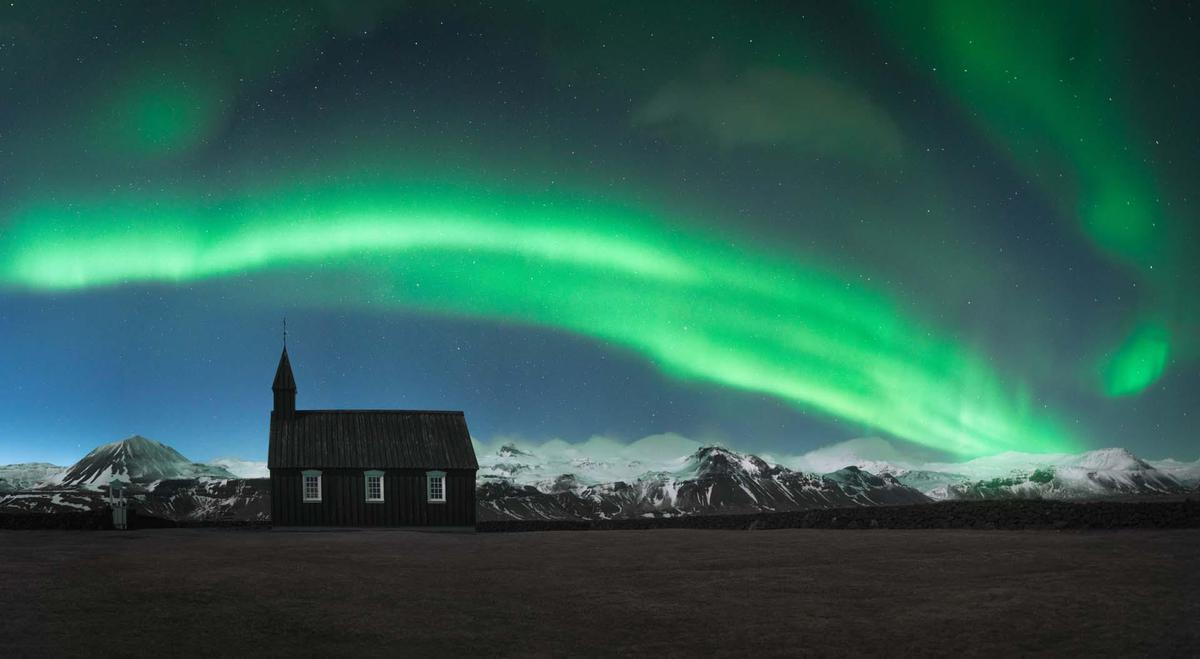 Image of Aurora, Sky, Nature, Green, Natural landscape, Light etc.
