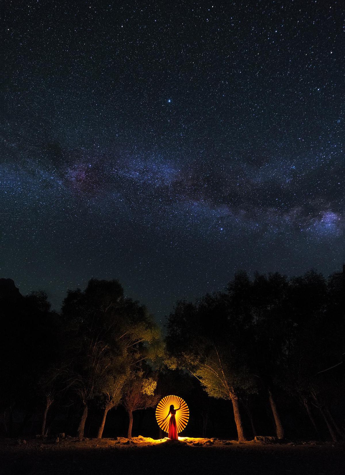 Image of Sky, Night, Galaxy, Star, Astronomical object, Darkness etc.