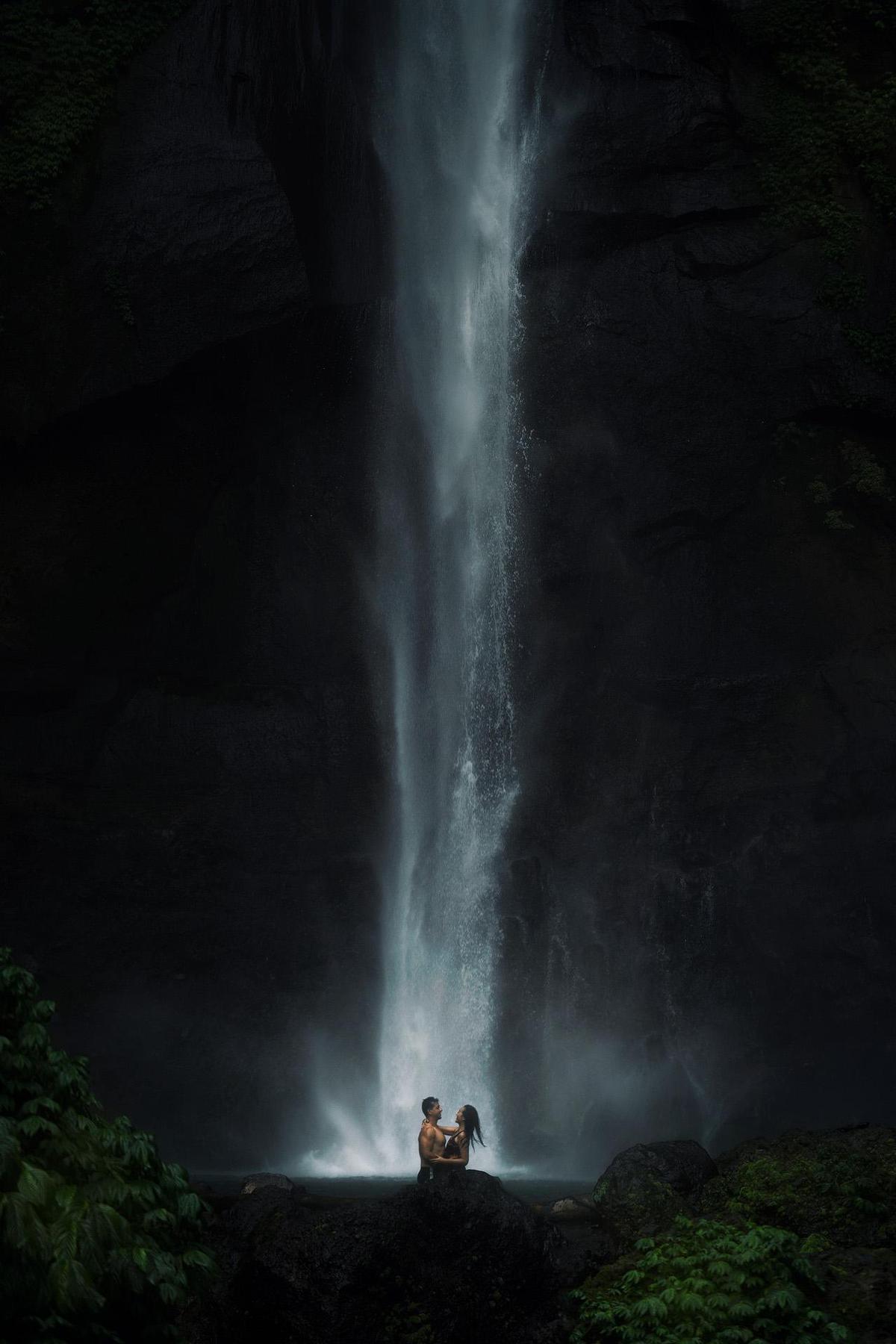 Image of Nature, Waterfall, Water, Natural landscape, Water resources, Atmospheric phenomenon etc.