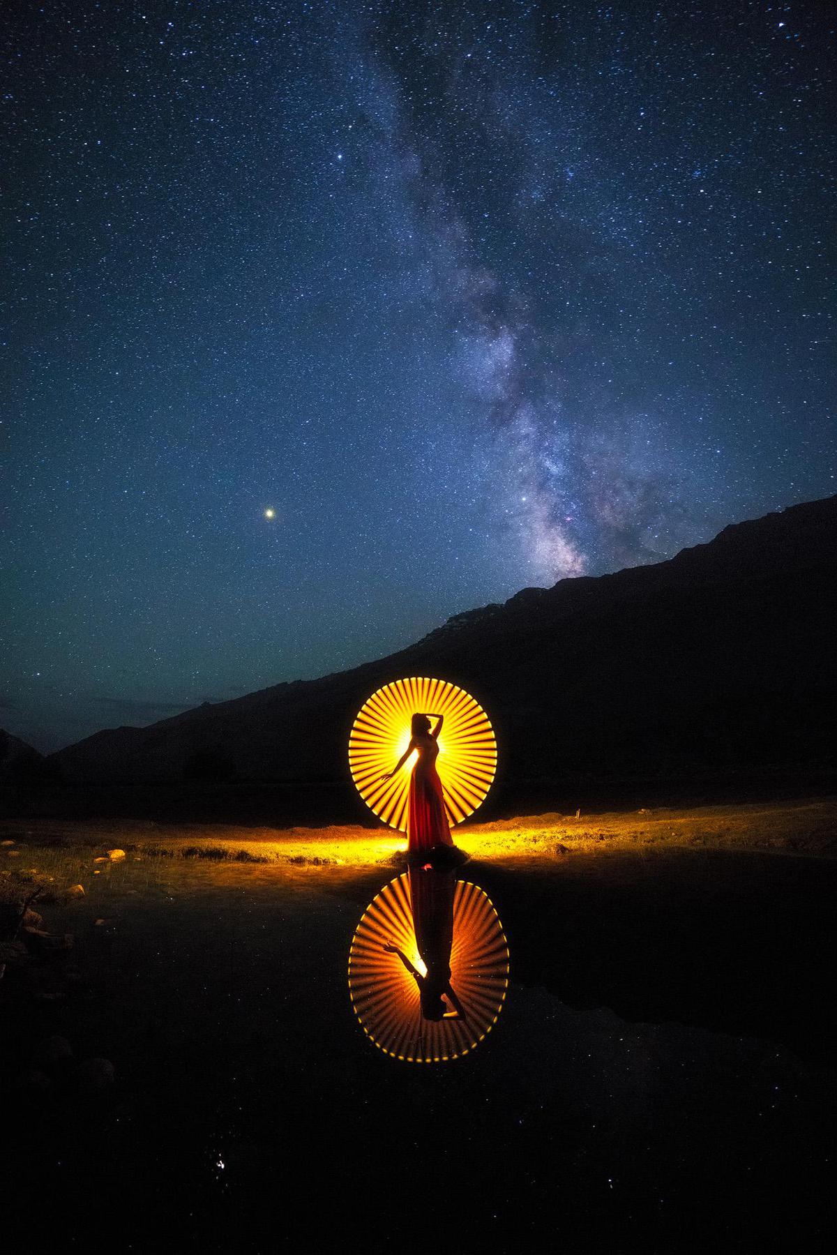 Image of Sky, Night, Light, Galaxy etc.