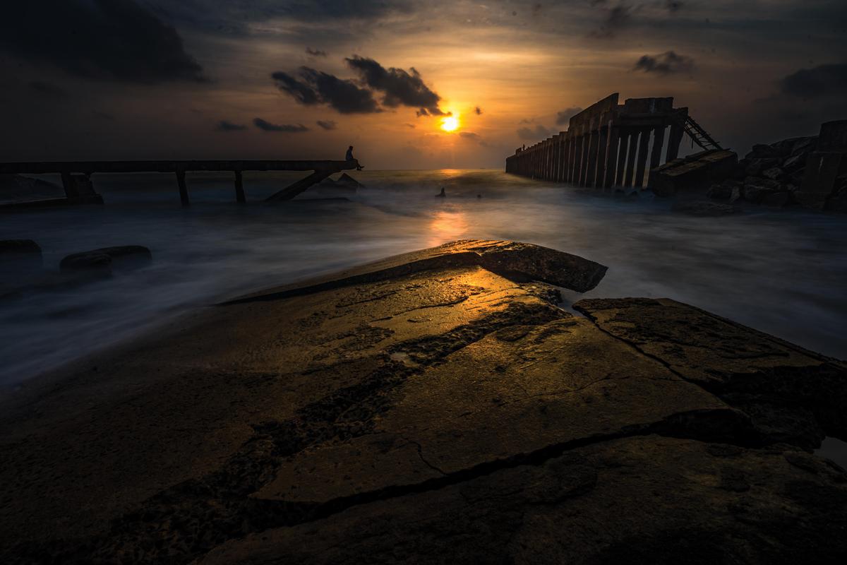 Image of Sky, Water, Nature, Sea, Cloud, Sunset etc.
