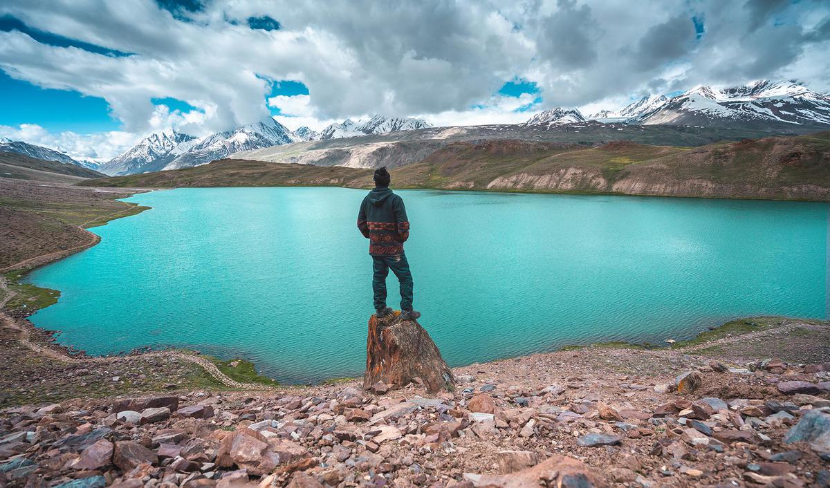 Image of Body of water, Lake, Mountain, Glacial lake, Wilderness, Mountainous landforms etc.