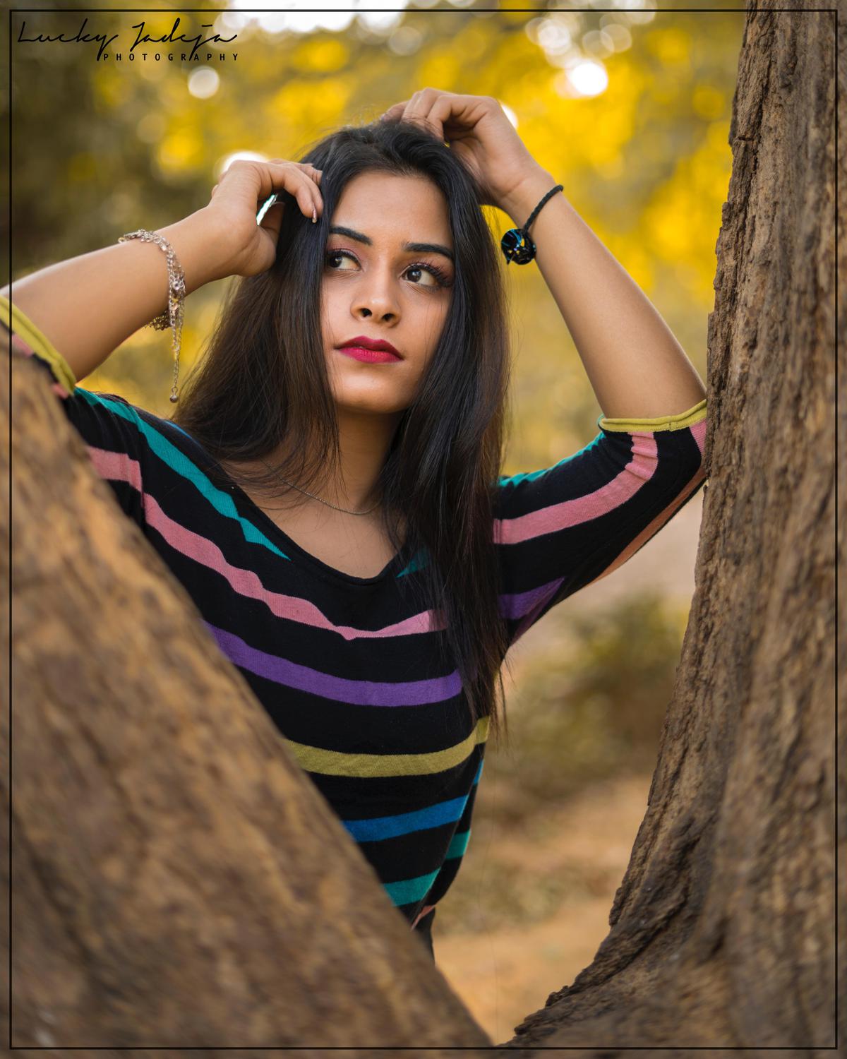 Image of People in nature, Hair, Face, Tree, Beauty, Green etc.